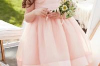 26 blush midi dress with flowers
