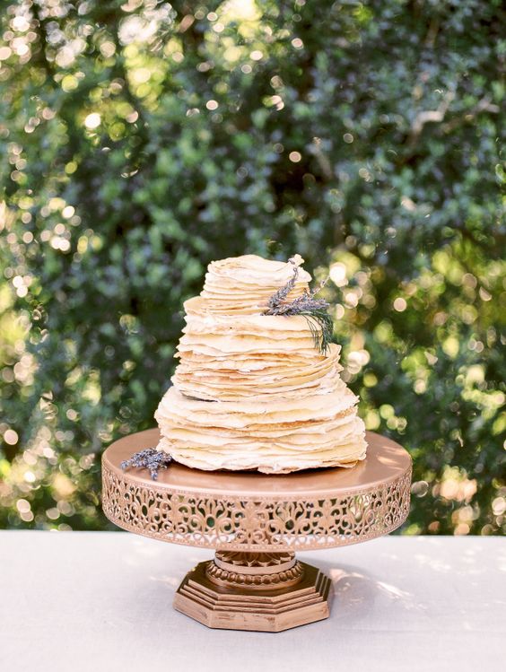 crepe wedding cake