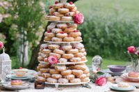 36 glazed donuts instead of a traditional wedding cake