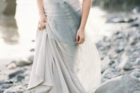 08 dove grey wedding gown with a beaded bodice