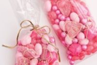 11 pink candies will be a great idea for a bridal shower gift