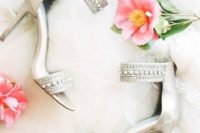 12 neutralc-olored embellished wedding heels