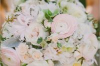 12 tender blush wedding bouquet