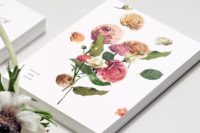 13 refined rose print stationary is great for any wedding