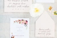 15 spring wedding invitation suite with flowers