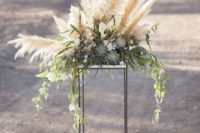 21 pampas and succulents wedding decor for the aisle and not only