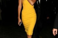 23 a bold yellow sheath dress with short sleeves can be a great alternative