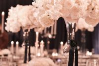 28 lush florals are a must for a black tie wedding, especially white or ivory ones