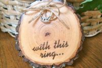 30 rustic wedding ring plate