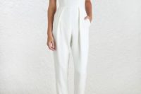 30 white jumpsuit with spaghetti straps