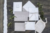 35 rustic white and grey invites look stylish and simple