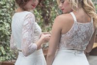 37 modern separates with white lace crop tops and white lace skirts