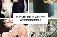 39 timeless black tie wedding ideas cover