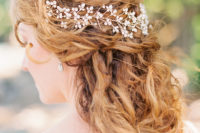 bride boho hairstyle