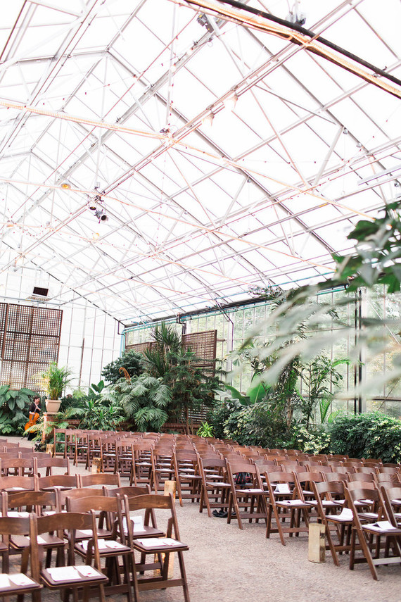 The Horticulture center is a great space full of greenery, and there's nothing better than natural beauty for a wedding