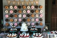 07 awesome donut display with them hanging on hooks
