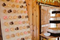 13 hanging donut bar is a super trendy idea to rock