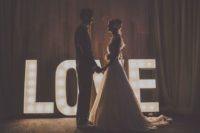 16 decorating with large marquee letters is a great idea for any wedding style