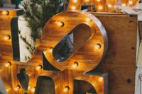 19 wooden marquee letters are a cool twist on classics