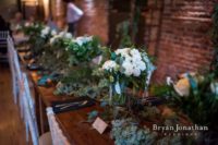 20 such greenery and white flowers will easily turn any table into a garden one