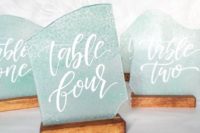 23 sea glass table numbers