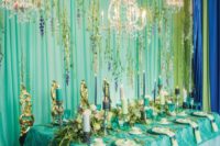 27 under the sea wedding reception in aqua and green shades