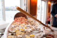 28 oyster bar in a canoe is a very interesting idea