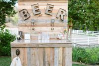 29 beer bar accentuated with marquee letters on it