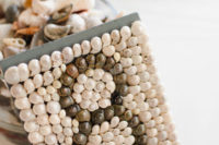 29 shell incrusted table number looks wow