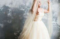 31 off the shoulder wedding gown with an empire waist
