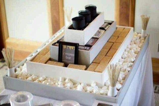 stylish modern s'more bar to fit your wedding style