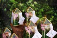39 terrarium wedding favors filled flowers for a secret garden wedding