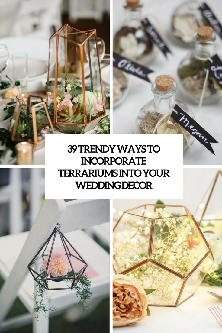 trendy ways to incorporate terrariums into your wedding decor cover