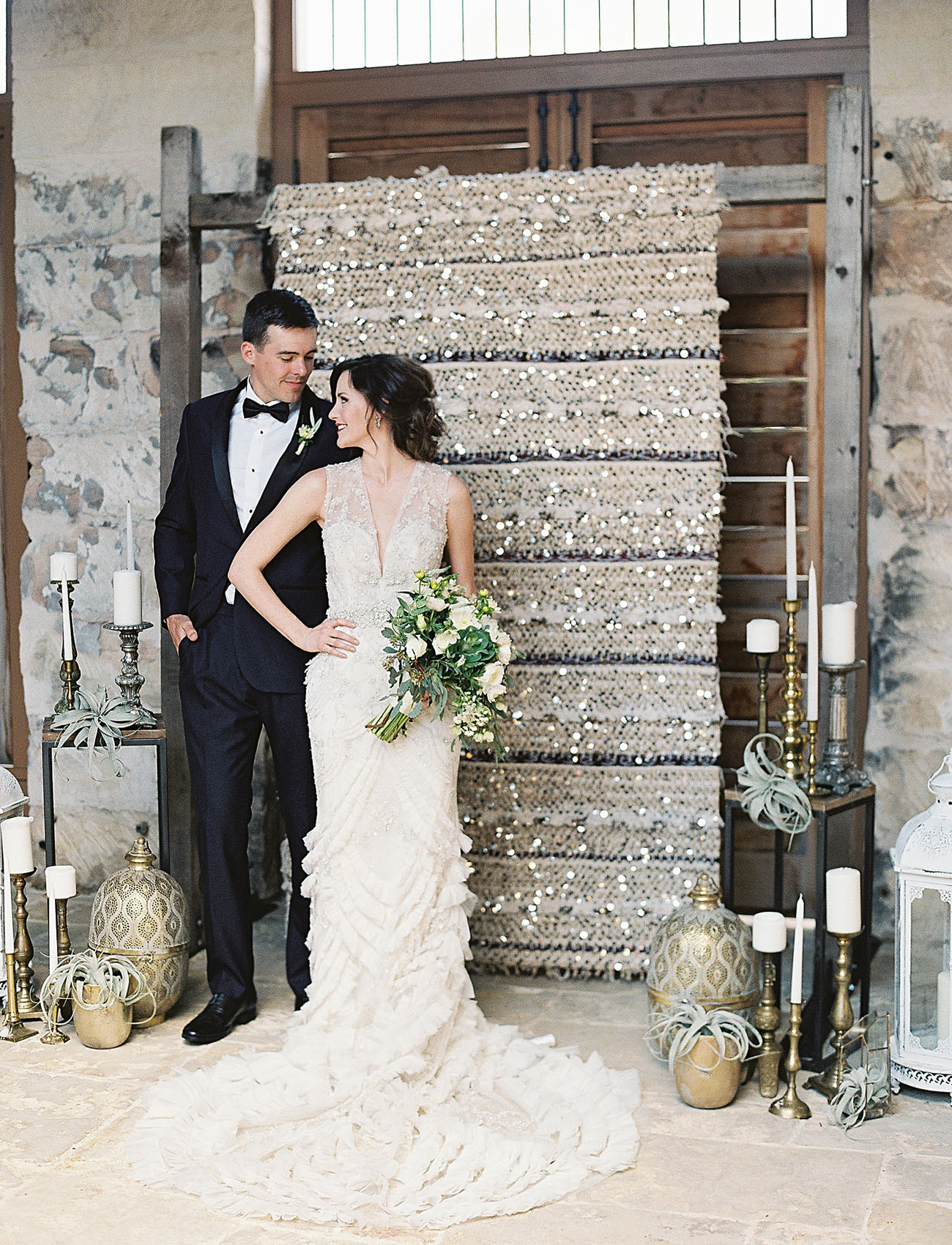 This glam wedding took place in Texas but you'll feel Morocco in every detail
