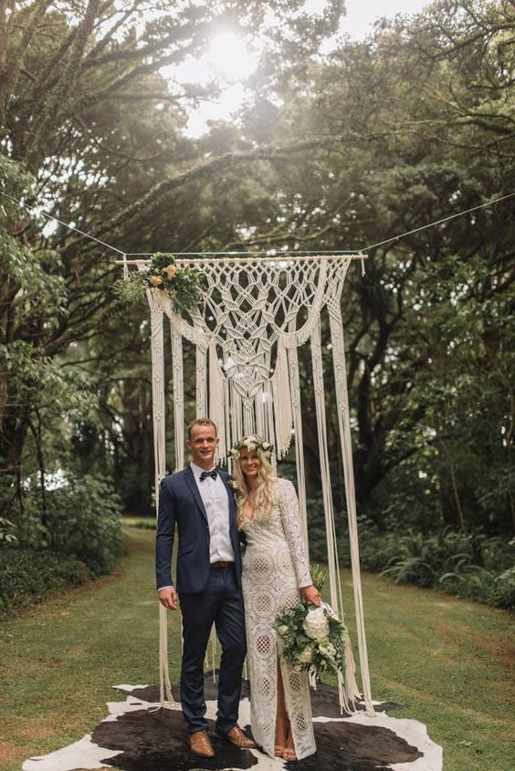 a macrame hanging looks ethereal and beautiful