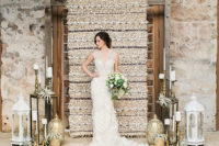 05 The bride was rocking a beautiful Lazaro gown with an illusion neckline and a stunning lace back