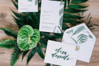 05 botanical print wedding stationary