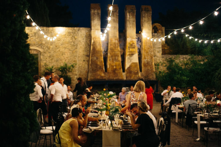 The reception took place in a rural hotel in a Spanish village