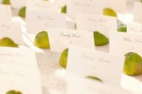 20 lime wedding card holders will remind that this is a tropical country