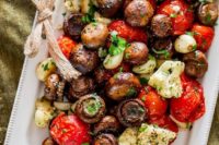 27 roasted veggies and mushrooms for a traditional Italian table
