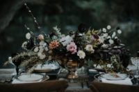 haunted wedding table setting