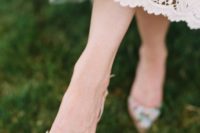 28 whimsy floral applique wedding flats