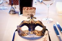 29 use masks for marking every place setting or for holding menus