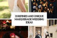 33 refined and unique masquerade wedding ideas cover
