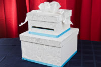 DIY wedding card box of a paper mache box set