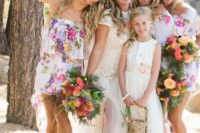 01 This outdoor Lake Tahoe wedding had all the themes and colors available – the couple wanted to just relax and have fun