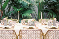 02 There are modern details and glam touches, too, and the tropical location is embraced