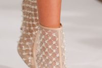 04 nude pointed booties with beading look chic
