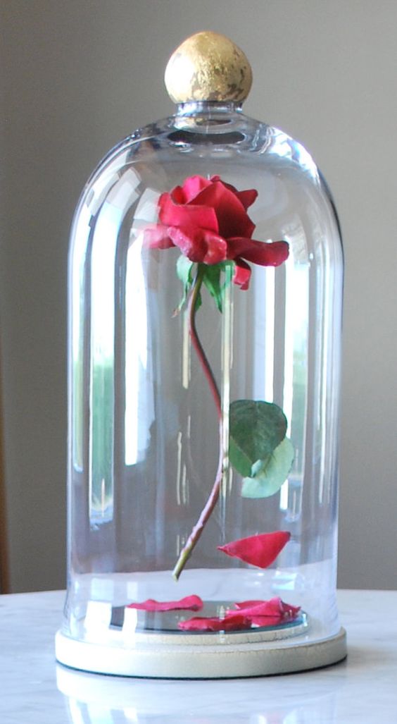 enhcanted floating rose centerpiece inspired by Disney