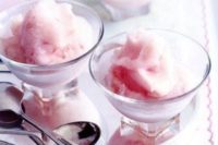07 pink champagne sorbet makes the perfect bubbly ending to a wedding meal